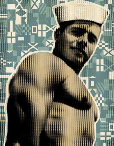 Sailor vintage retro art mod city gallery rql6y5