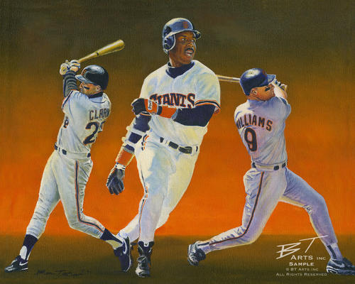 Barry Bonds Original Painting Art | BT Arts Inc