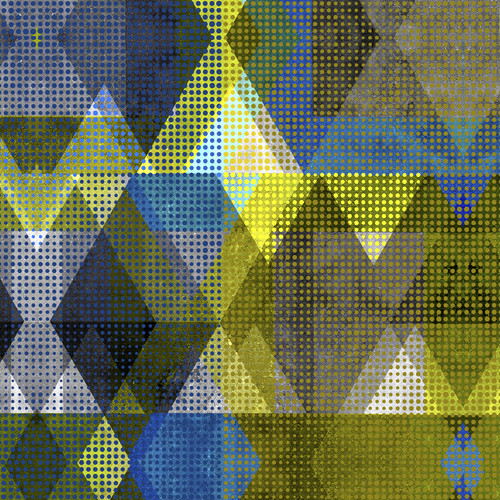 Abstract art triangles dots 1 cbeujz
