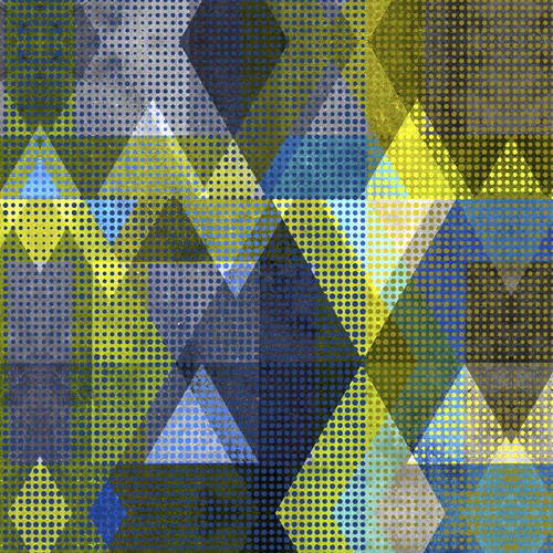 Abstract art triangles dots 2 uclkle