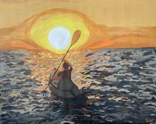 Vthillet   kayaking at sunset pivqte
