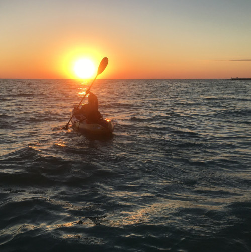 Kayaking sunset original urflxi