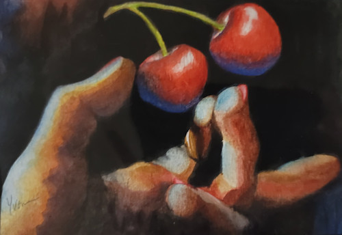 Two cherries in the dark visczb