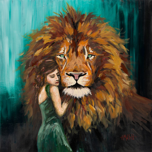 Large lion and lady cropped moeu5y