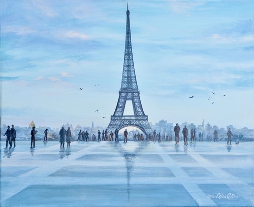Trải nghiệm một ngày mưa tại Tháp Eiffel bằng những bức tranh tuyệt đẹp, làm cho những khoảnh khắc u uể o trở nên sống động và đầy màu sắc. Sự tài hoa của họa sĩ sẽ để lại ấn tượng sâu sắc và khó quên trong tâm trí của bạn.