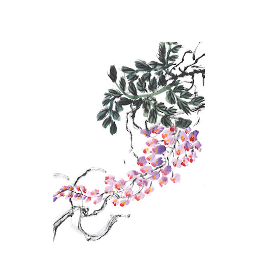 Wisteria purple high res rgb art scale 2 00x gigapixel for merch kgbva4