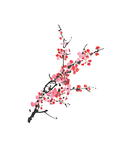 Plum blossom highres rgb gigapixel art scale 2 00xfor merch iqiodn