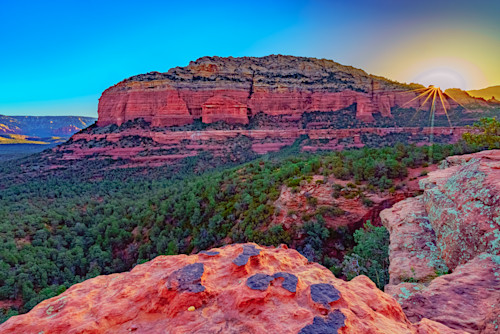 Top of devils bridge sunrise in sedona az s26m6t