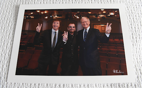 Paul ringo dave letterman 15x10 art paper zaxmnq