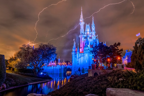 A stormy evening at cinderella castle eefjar