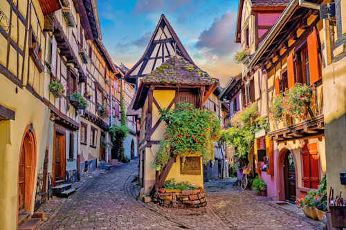 Eguisheim square and late light france v6bete