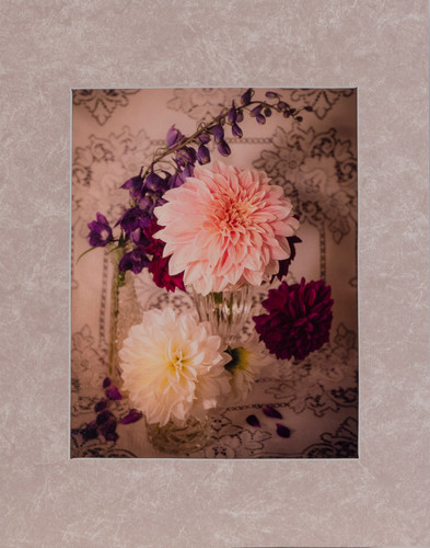 Remembering grandma s dahlias 11x14 22 matted klcbeb