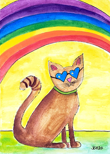 Rainbow cat 5x7 u2fvow