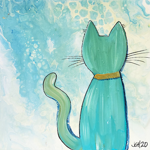 Turquoise cat 12x12 oxfcom