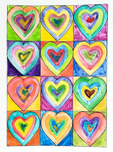 Kandinsky hearts 9x12 ywak1z