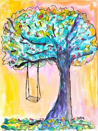 Tree swing 9x12 vcrii0