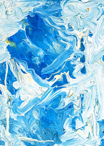 Sketchbook blue and white pour 5x7 qnpagi