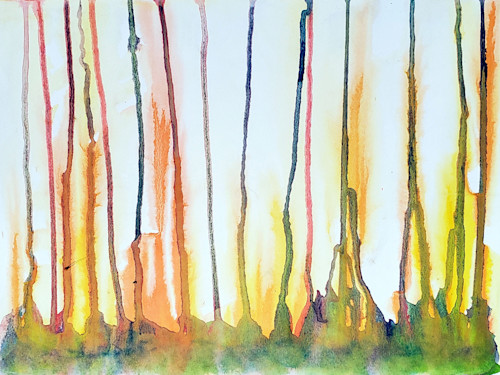 Sketchbook trees after the fire 9x12 y1qors