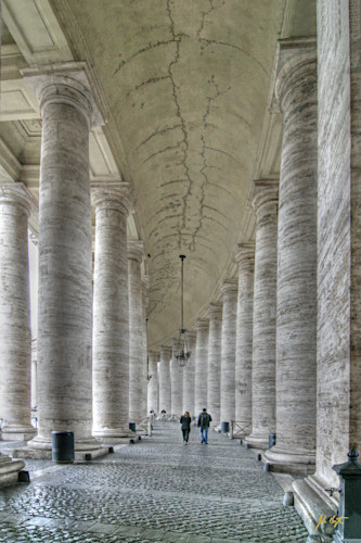 St. peters basilica colonnade vatican city italy 24x36 zfclpt