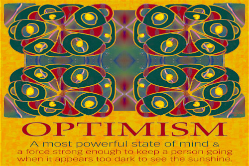 Optimism motivational artwork by omashte wkgbgz