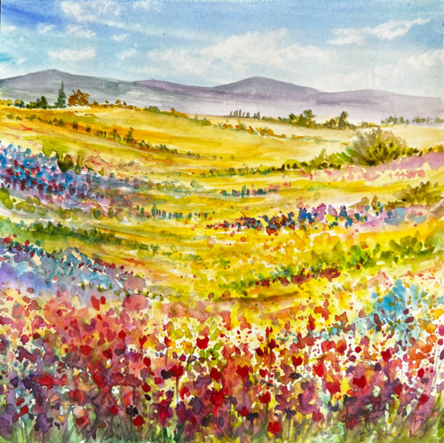 Flower Valley - 2 Art - Unique Flower Valley - 2 Art