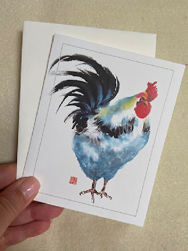 New rooster in color card esckrr