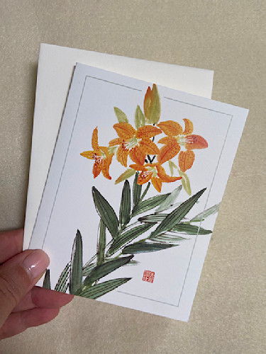 New tiger lilies card ozzwjp