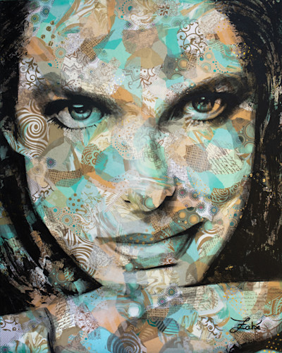 Expressive Mixed Media Portraits by Zabé I Artsy Shark