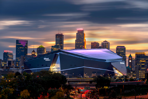 Viking Ship at US Bank Stadium 2 Twin Cities Statium Art by William Drew  Photography