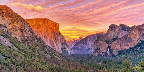 Radiant valley no. 2 panoramic yosemite national park california wqgapl