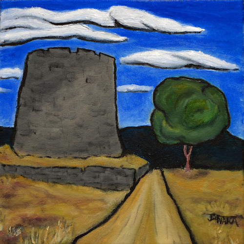 Windmill ruin olonzac france8x8 as0f2u