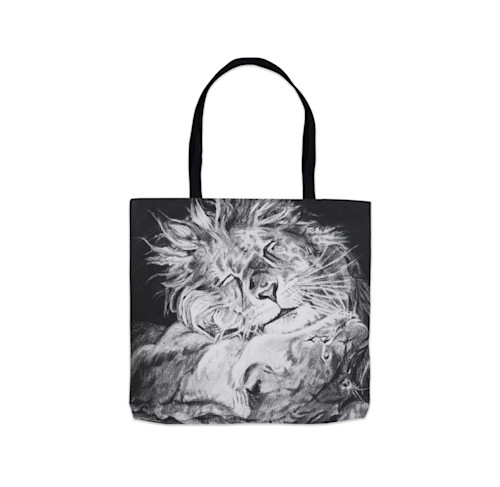 Mighty content lion tote zz6oag