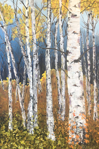 Stand of aspens in the fall cam0vk