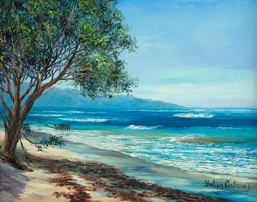 Hydrangea And Birds Of Paradise Art | Julie Galeeva Fine Art