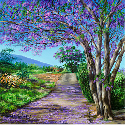 Hydrangea And Birds Of Paradise Art | Julie Galeeva Fine Art