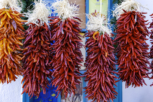 Hanging chilly peppers santa fe new mexico zwvirz
