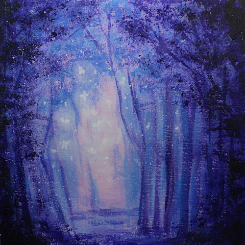 Forest at night op 1234 20x20 p cfd5tt