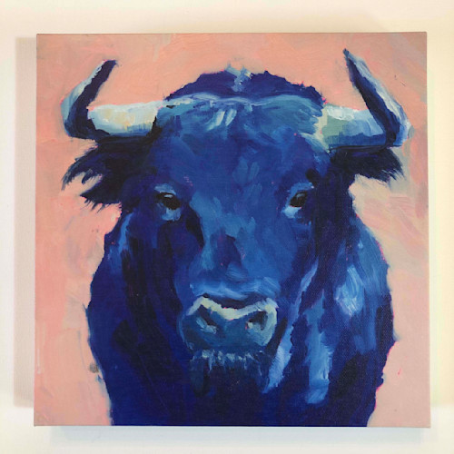 Blue bull standing gabriela ortiz art kaj3u2