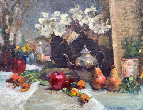 Toni danchik still life with teapot apples pears 16 x 20 72 dpi 600pix xp3dr5