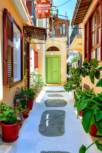 Inner street view nafplio peloponese greece zgizxa
