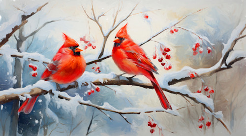 Christmas cardinals j51zos