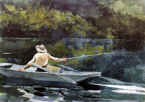 Winslow homer fly fishing z12hdw