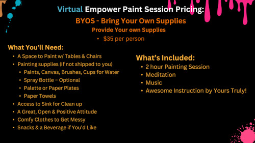 Virtual empower paint byos wrifnw