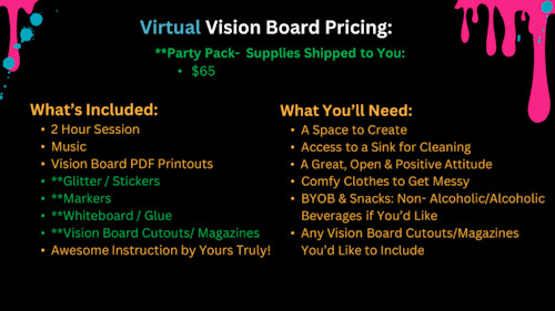 Virtual vision board party pack n1bkvq