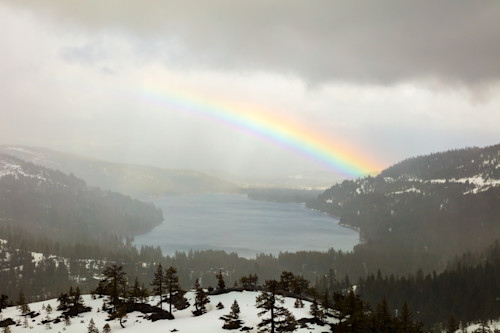 Rainbow over donner lake 3 geemur