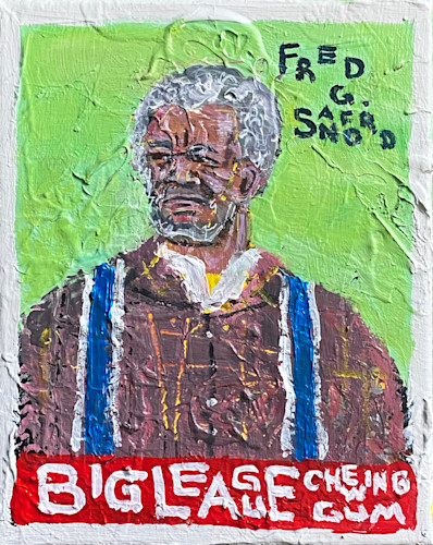 Fred G Sanford Acrylic On Canvas 8x10in Art | El Santos World