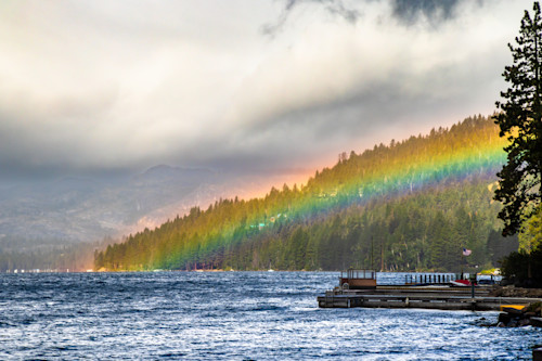 Rainbow over donner lake 4 fa9hst
