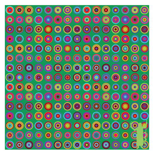 Greencircles15x15 dewey blotterart working baqwsm