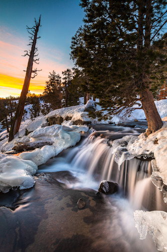 Icy eagle falls at sunrise 1 i6tspa