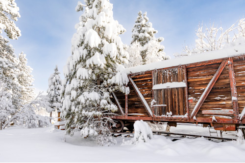 Snowy railroad car 1 ktsazu